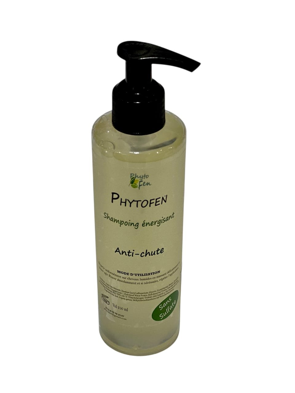 PHYTOFEN – Shampoing Énergisant Anti-Chute à l'Aloe Vera – Sans Sulfate – 250 ml