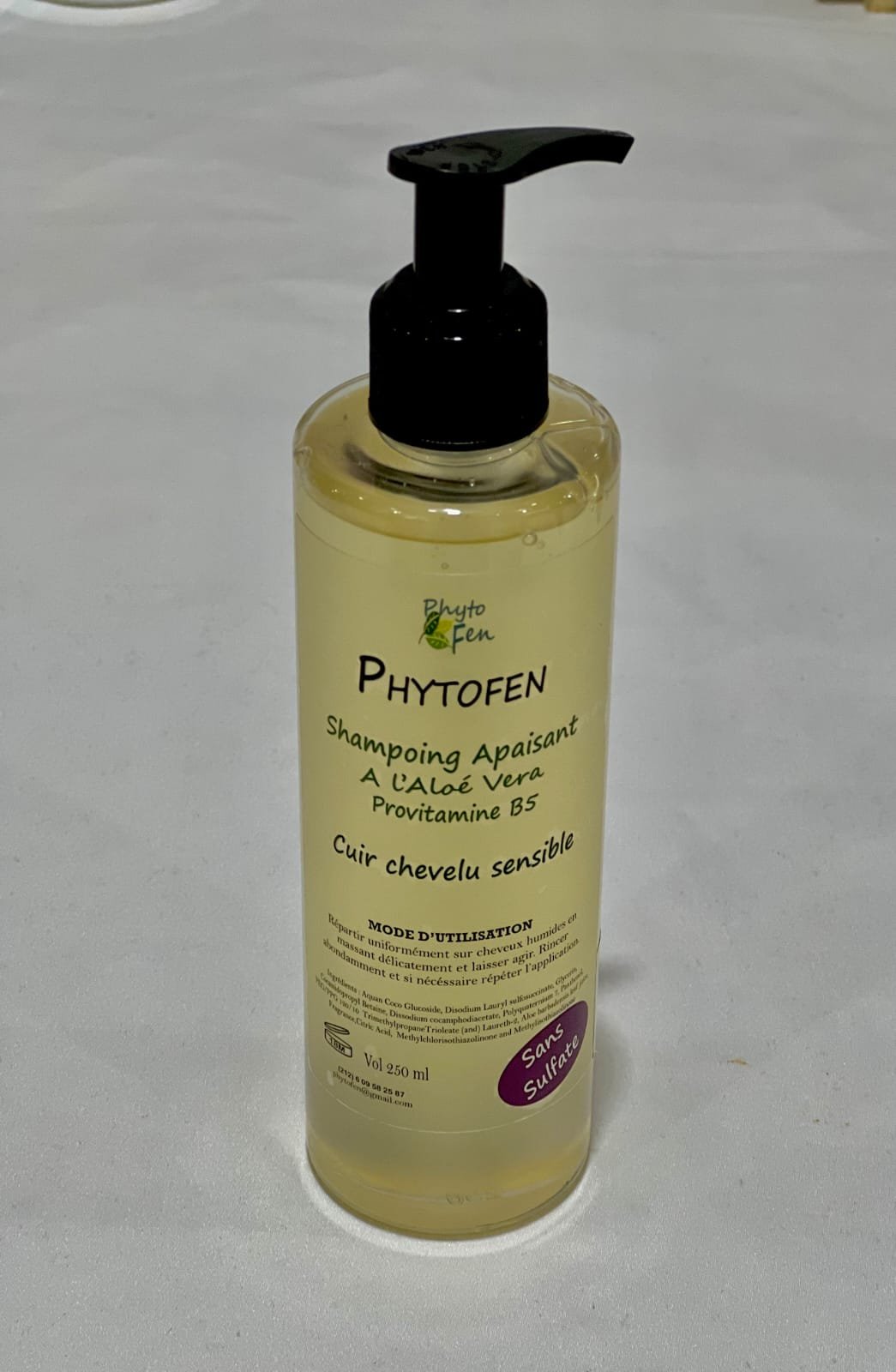 PHYTOFEN – Shampoing Apaisant à l'Aloe Vera et Provitamine B5 – Sans Sulfate – 250 ml